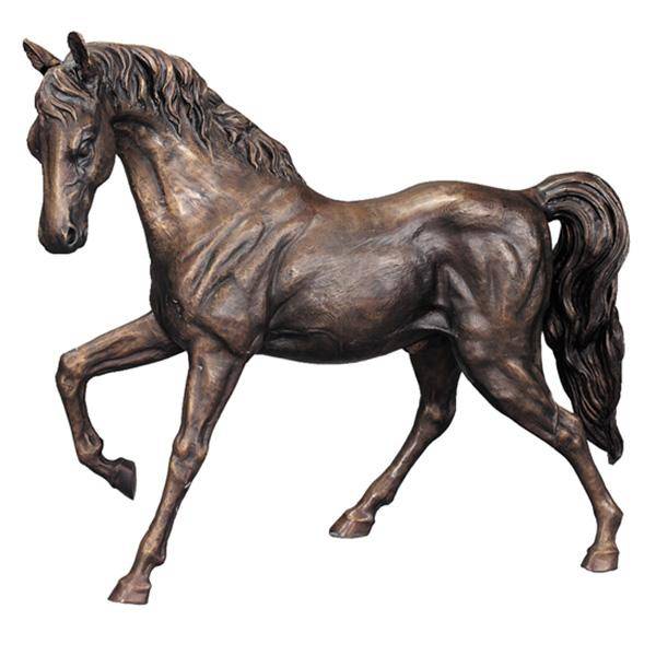 outdoor modern life size bronze horse metal sculpture