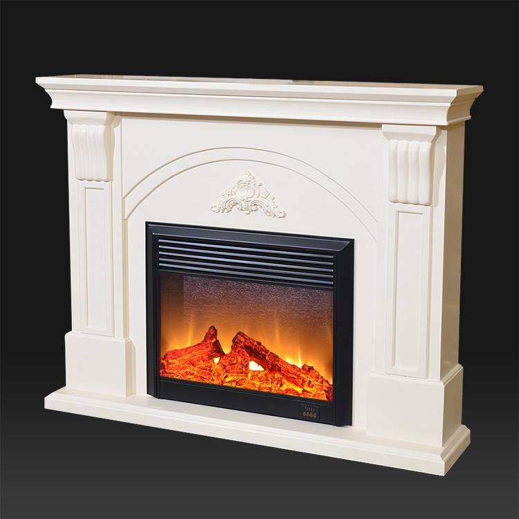 Indoor decorative resin built-in electric fireplace