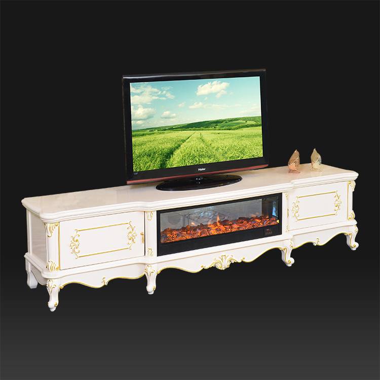 Home decorative resin built in electric fireplace