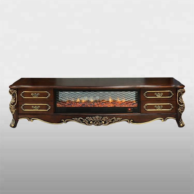 Indoor decorative type beautiful resin antique electric fireplace