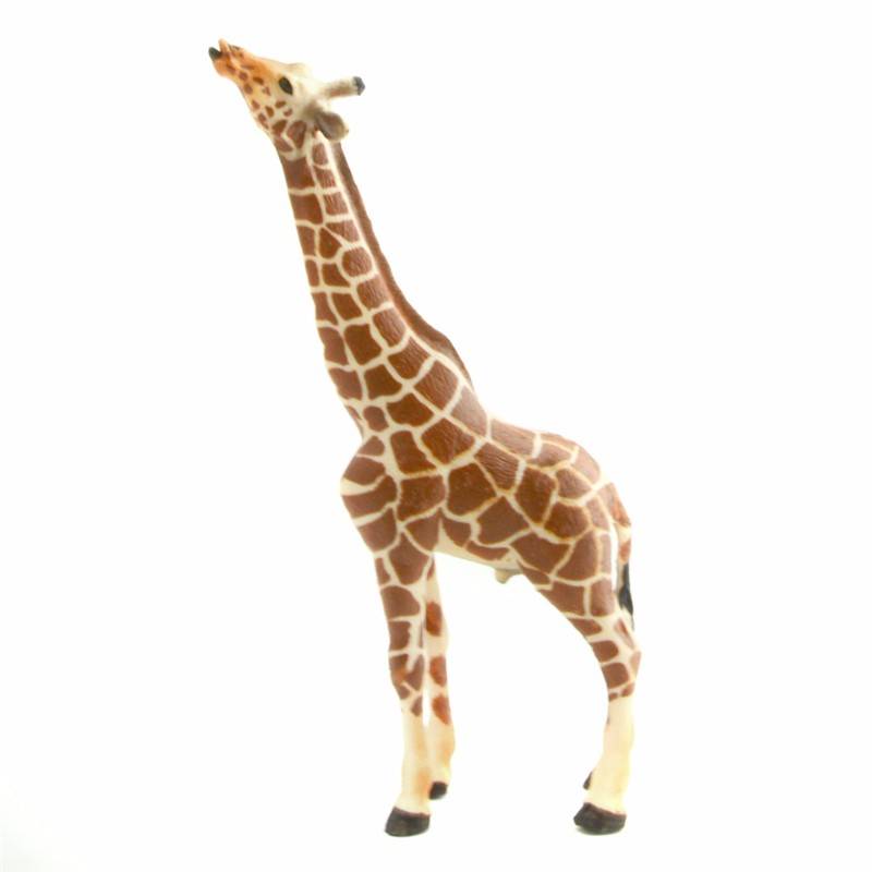 Fiberglass outdoor sculpture park decoration life-size giraffe statue on sale
