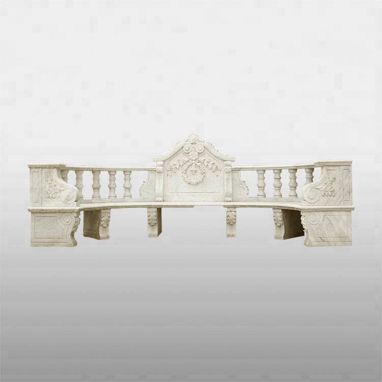 Outdoor garden stone dining bench legs price for sale