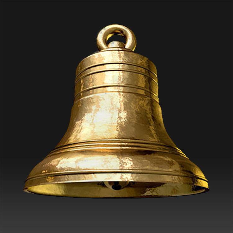 Religious sculpture different size bronze and brass church bell sculpture for sale
