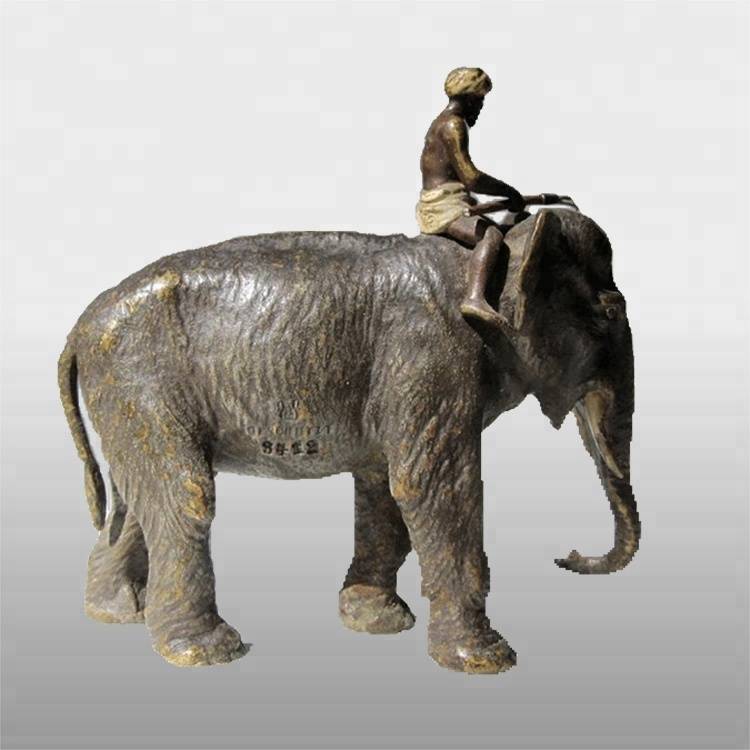 Decorative modern life size animal bronze elephant sculpture