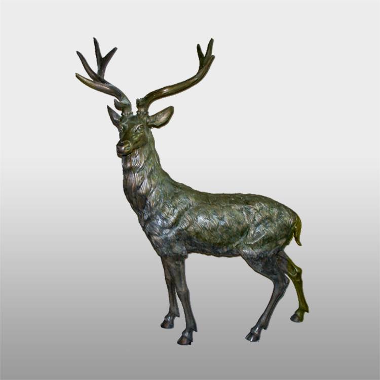 wholesale outdoor life size elk statue