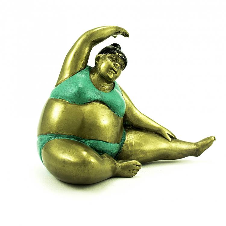 home decoration fat lady woman art sculpture