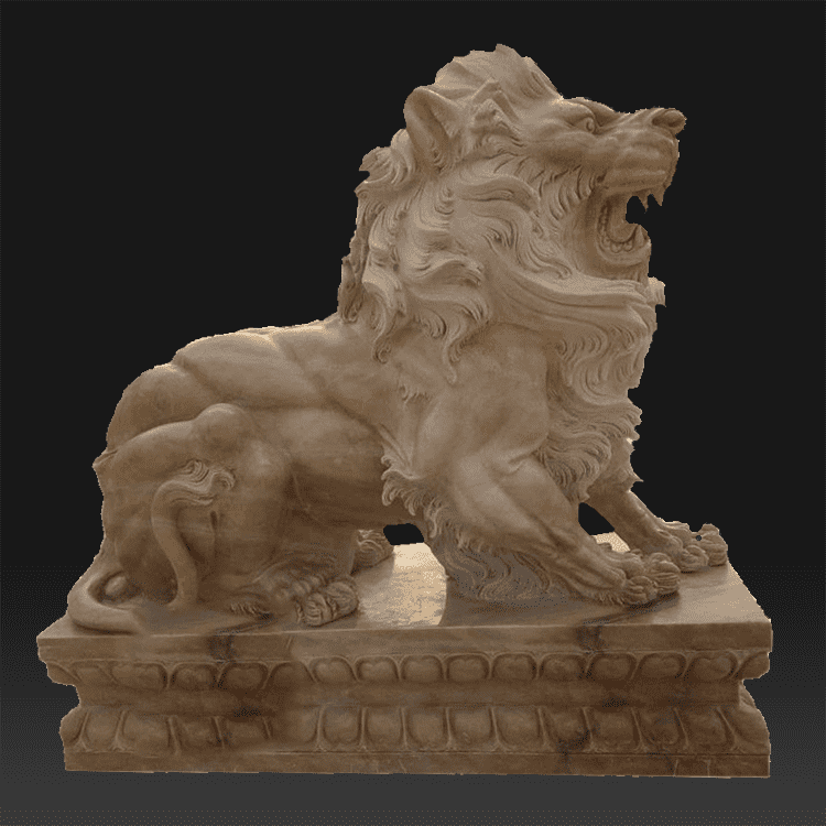 Good Wholesale Vendors Religious Statue - Outdoor garden white with ball stone lion statue for sale – Atisan Works