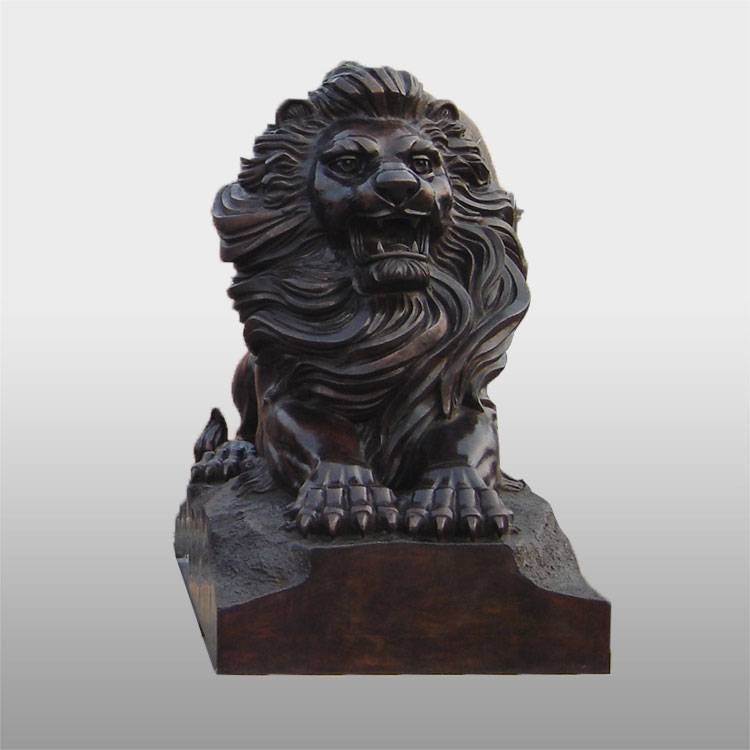 Good Wholesale Vendors Bronze Garden Sculpture - Garden Decor Antique bronze lion sculpture for sale – Atisan Works