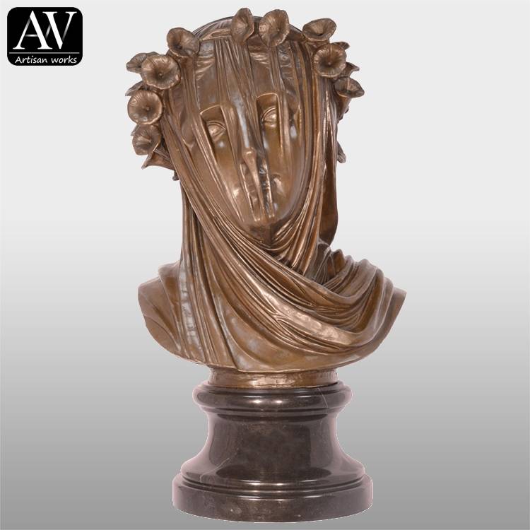 Home decor antique modern item girl bust statue for sale