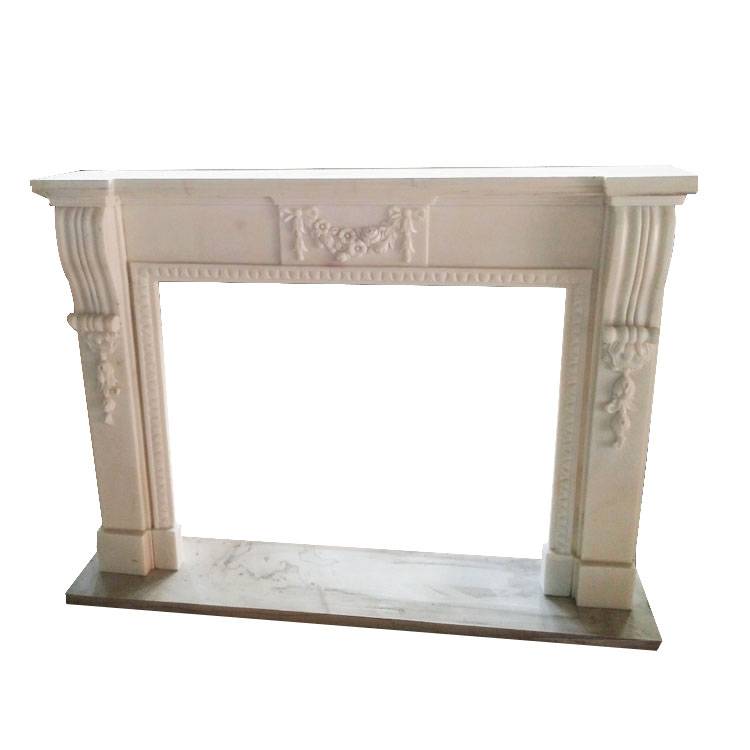 decorative french design marble stone fireplace mantels