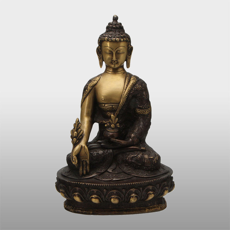 Best quality Bronze Motorcycle Sculpture - Outdoor garden white laughing buddha kuan yin statue – Atisan Works