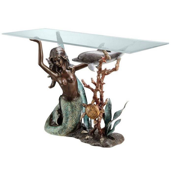Modern home decorate abstract table base erotic bronze sculpture