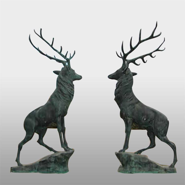 life-size bronze animal reindeer statue deer sculpture for sale