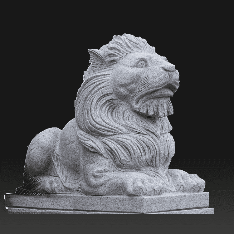 Custom size garden small marble lions statues