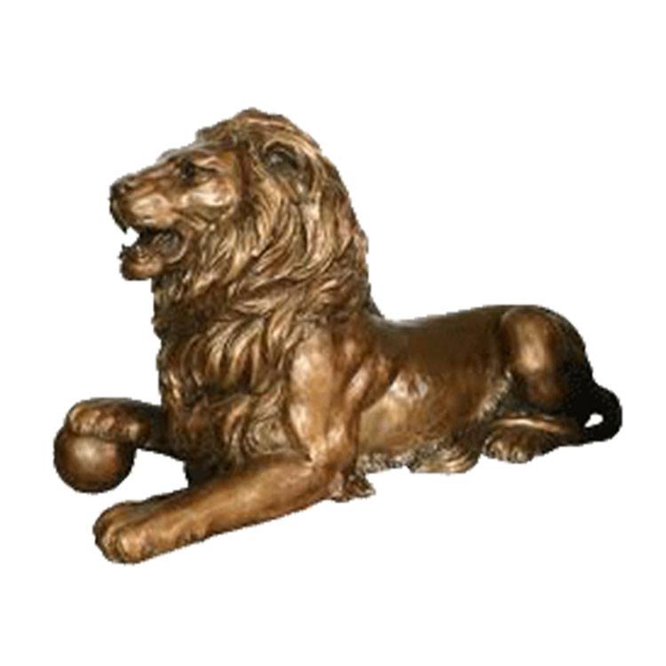 Factory Promotional China bronze Carving Animal Statue  Lion Sculpture