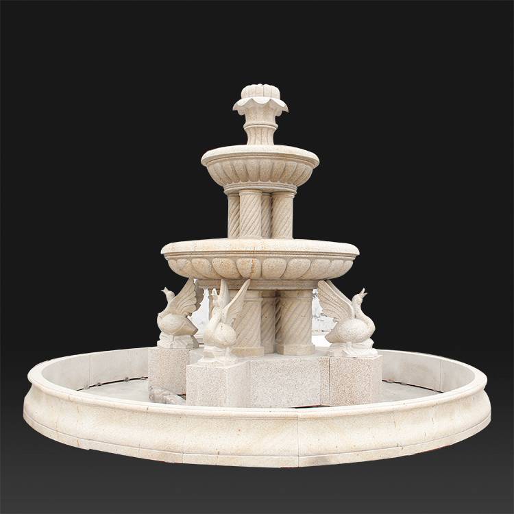 chinese hand carved decorative stone water fountain for interiors