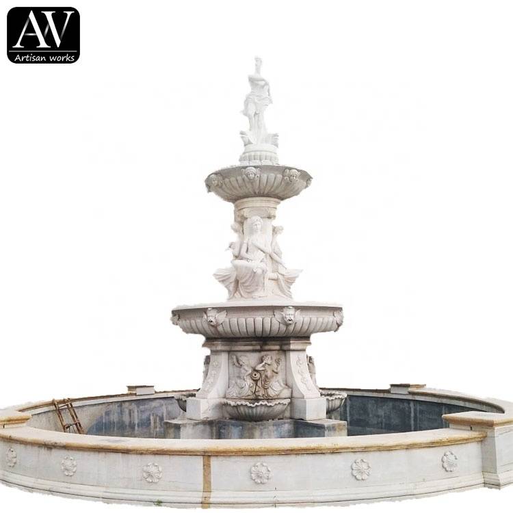 Good Quality Fountain – Chinese beautiful marble nude woman statue fountain – Atisan Works