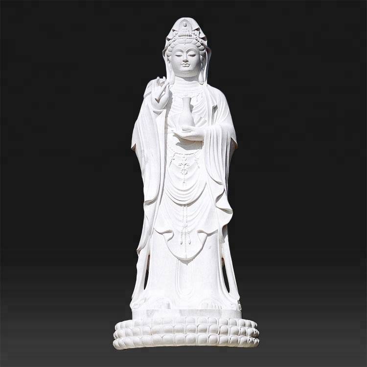 Outdoor garden female stone buddha statue for lady