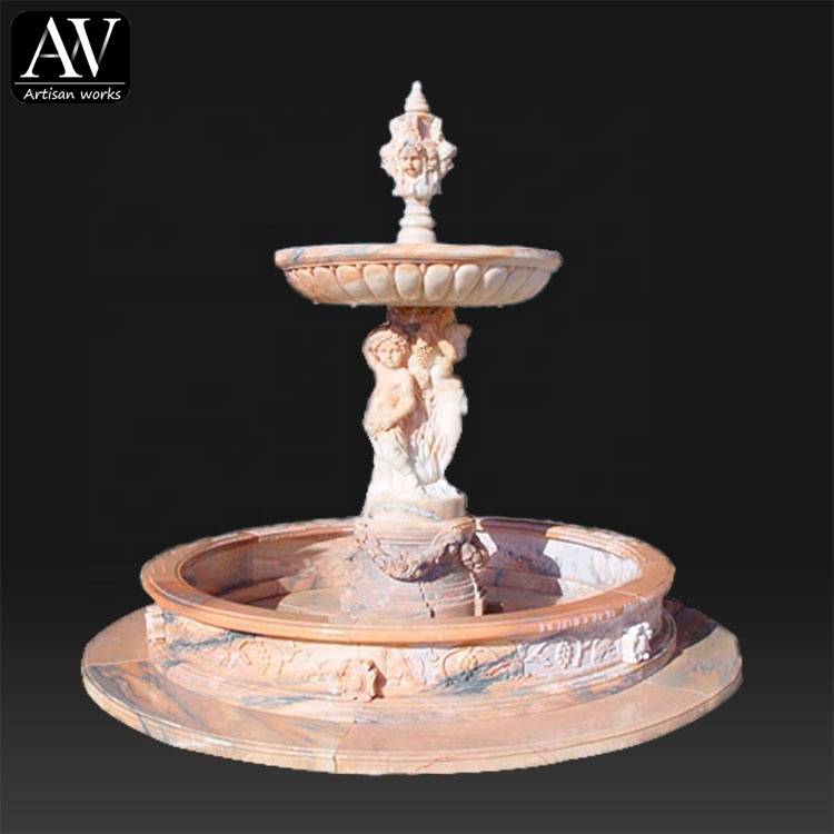 Latest design garden marble outdoor used water fountain for sale
