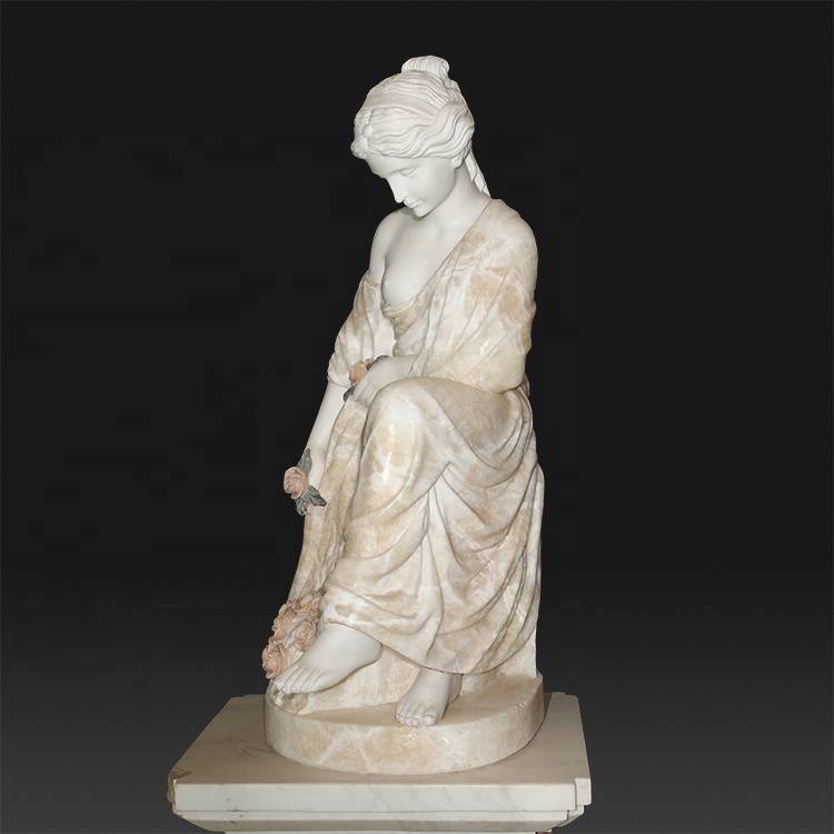Factory Cheap Hot Church Statue - Outdoor garden beautiful Roman woman marble sculpture for sale – Atisan Works