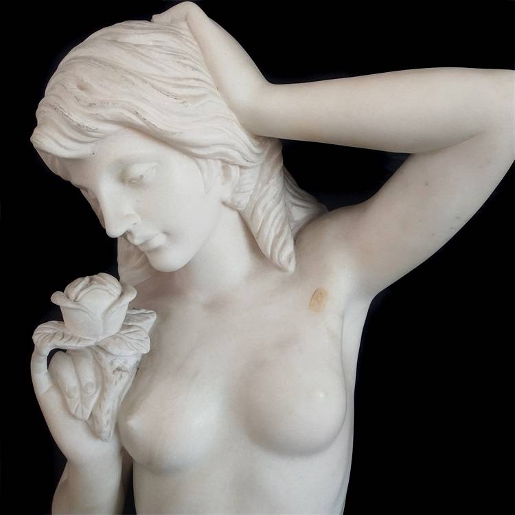 life size white marble figure sexy nude lady sculpture female statue