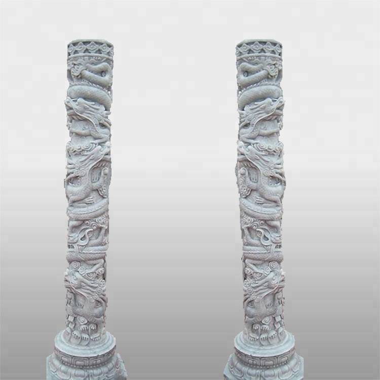 Small size stone marble statue columns pillars decoration