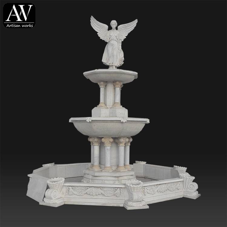 Good Quality Fountain – Hand carved philippines indoor granite wheel fountain – Atisan Works