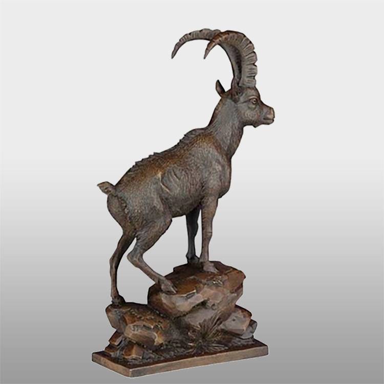 Decorative bronze goat sculpture for sale