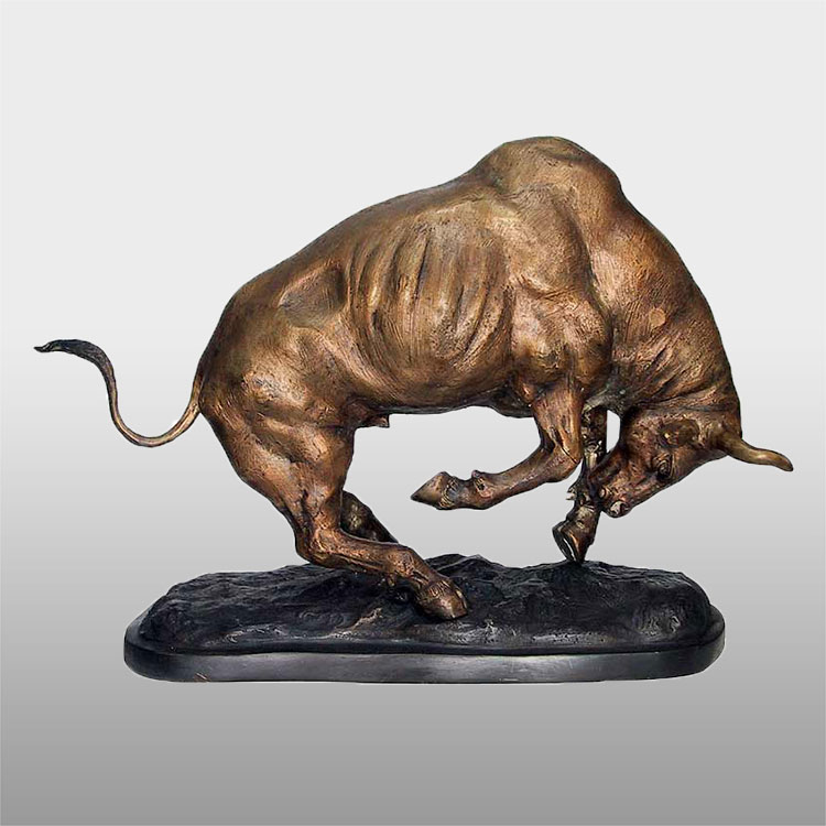 OEM black spanish fighting bull statue