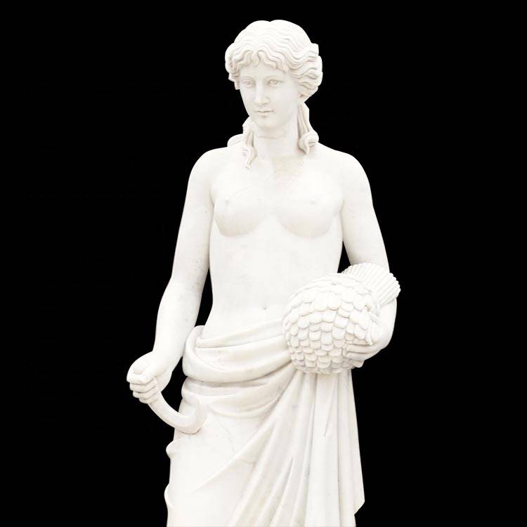 100% Hand carved white marble figure sculpture four season goddess female greek statues