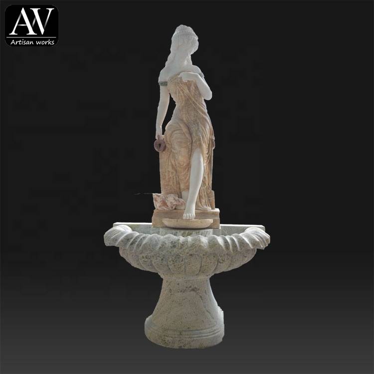 Decorative garden decorative marble lady water fountains