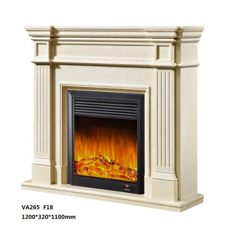 Factory direct sale luxury traditional beautiful designs decorating resin fireplace mantel