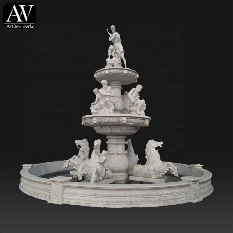 Marble decorative outdoor garden large water fountains