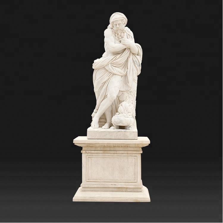 Factory directly supply Marble Human Statue - Stone roman statues garden human greek statue with marble bases – Atisan Works