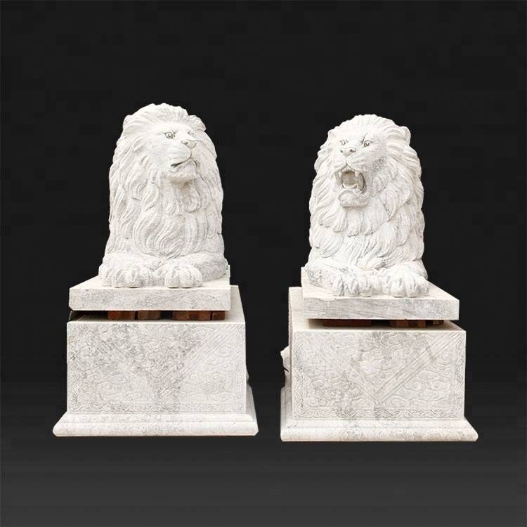 Factory directly Angel Statues For Outside - Outdoor Garden decoration life size sculpture antique marble stone lion statue for sale – Atisan Works
