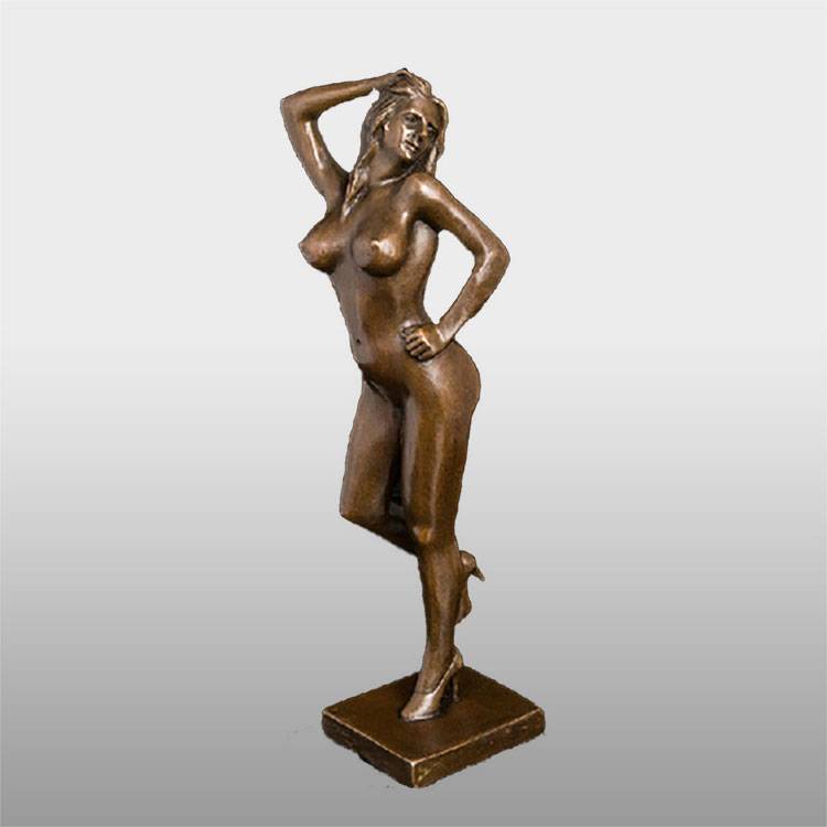 beauty dancing lady statues 18 hair sexy short hair nude girl sculpture