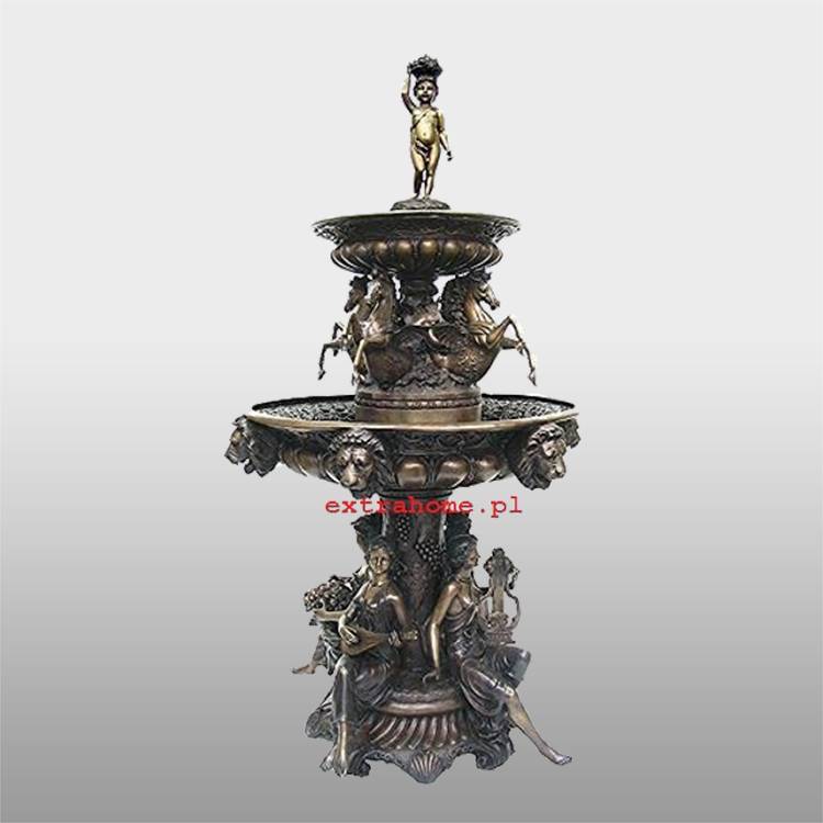 Antique metal casting large outdoor art metal water fountains