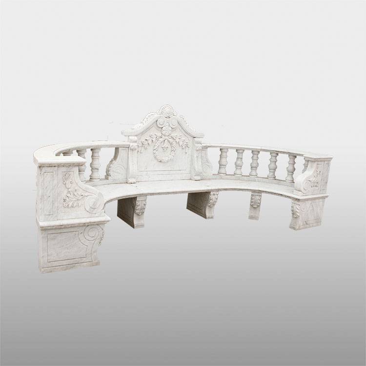 Garden White marble stone balustrades benchtop