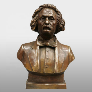Customized bronze famous figure bust statue