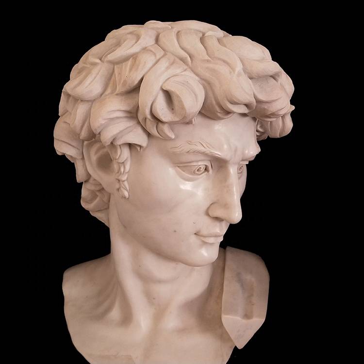 High grade white david head marble stone statue sculpture busts for sale