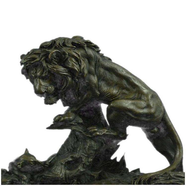 Fixed Competitive Price Large Bronze Buddha Statue - abstract large outdoor park decoration bronze lion sculpture – Atisan Works
