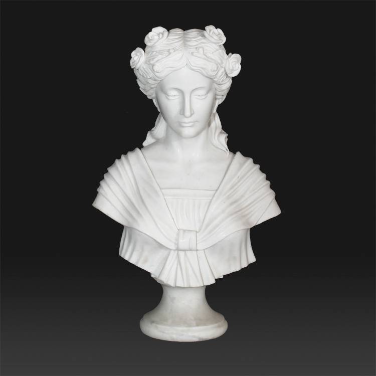 Professional China Beautiful Marble Statues - Design home decor white marble figure marble head sculpture – Atisan Works