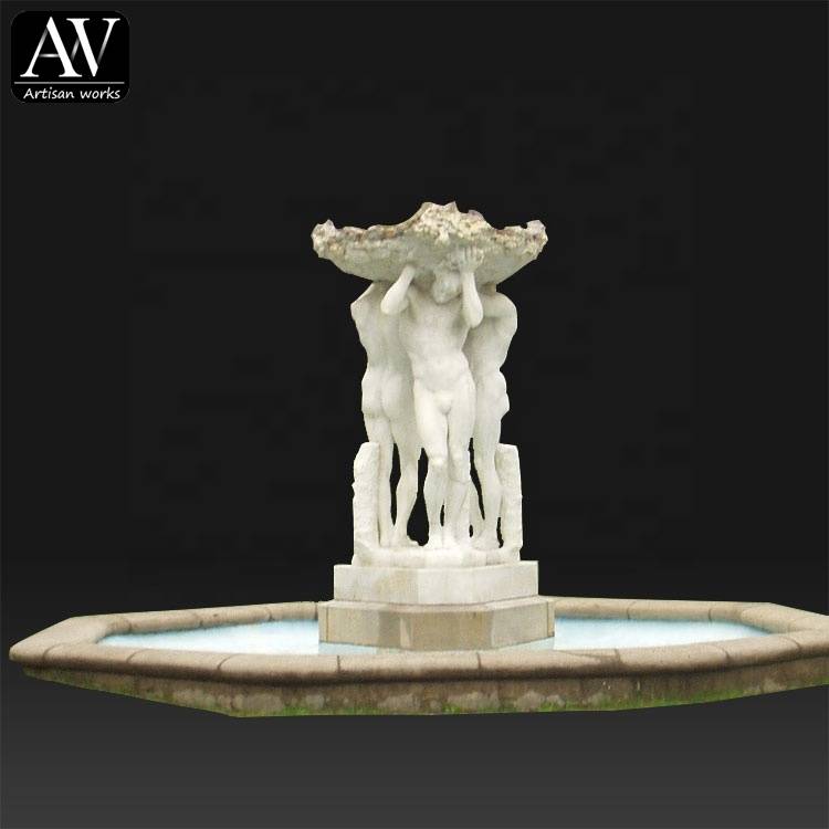 Chinese hand carved decorative stone water fountain for interiors