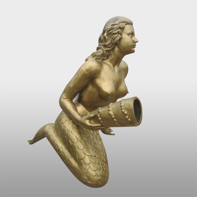 Custom life size bronze mermaid statue for sale