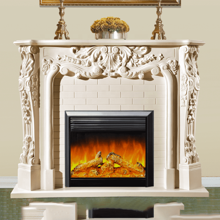 Wholesale Hand Carved Western Style Home Decorative Resin Fireplace Mantel