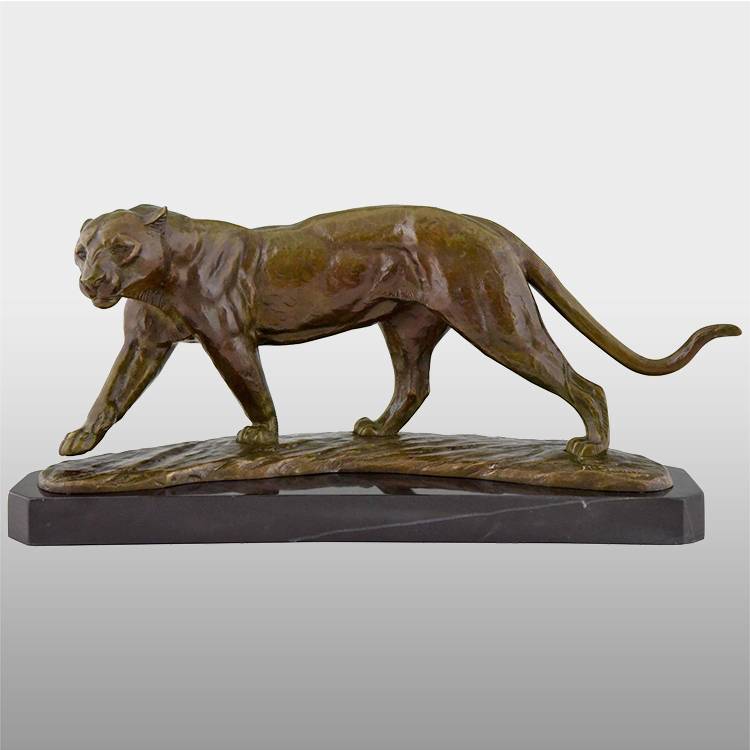Factory directly bronze life size panther statue for sale