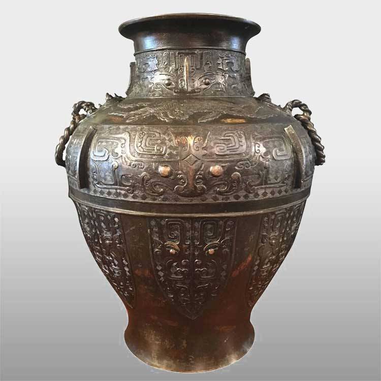 Garden decorative brass vase metal for sale
