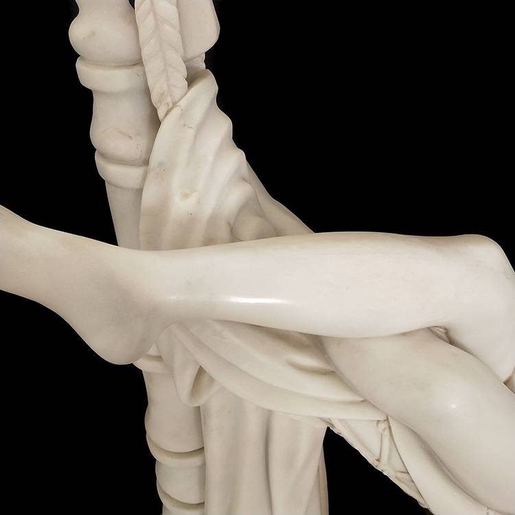 Best price natural well polished white marble girl statue sculpture for sale