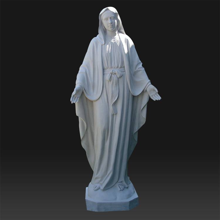 garden decoration life size 200cm marble sculpture mary with jesus statue
