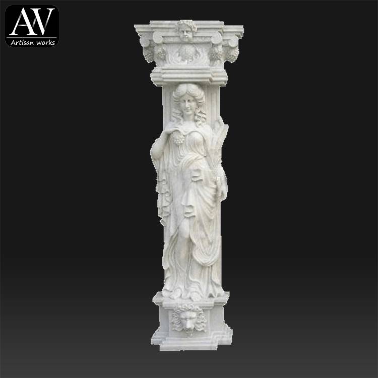 European style hand carved exterior house pillars